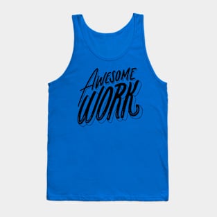 Minimalist White Background Graffiti Motivation Tank Top